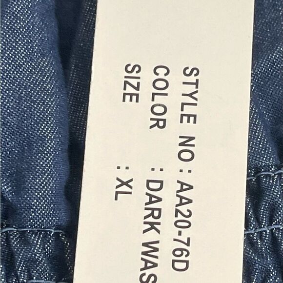 Step In Step - Women's Halter Blue Jeans Jumpsuit,
 Color: Dark Wash Sz:Large/XL - Picture 12 of 12